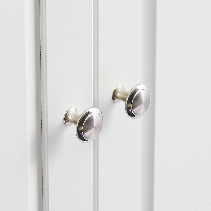 Tall Storage Cabinet with Two Drawers - N/A