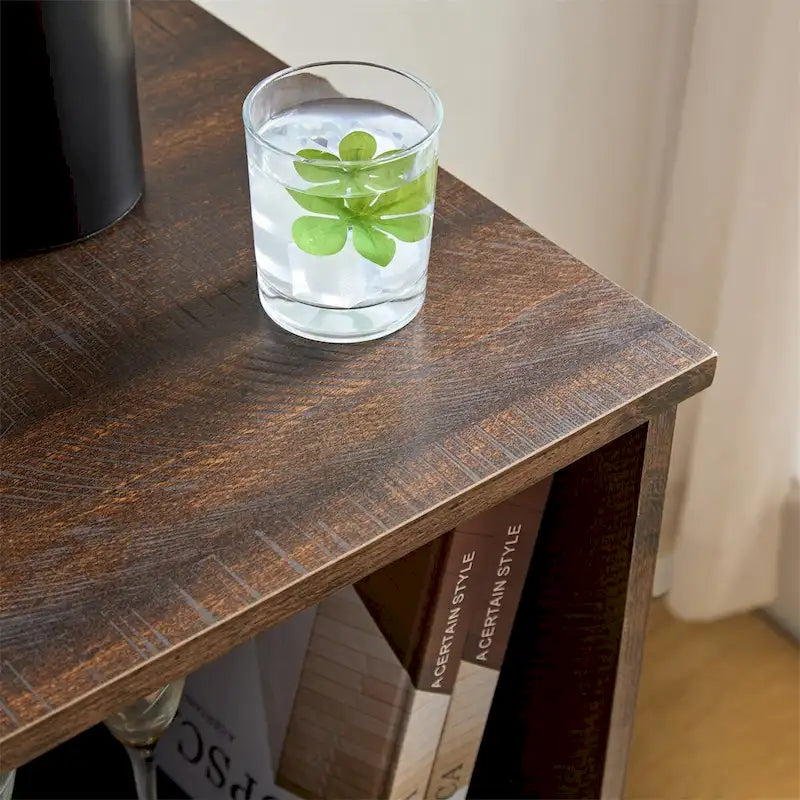 Coffee Bar Cabinet Bar Cabinet w/Wine Rack Buffet Sideboard Cabinet