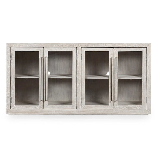 Classic Home Bradley Four Door Sideboard in Whitewash