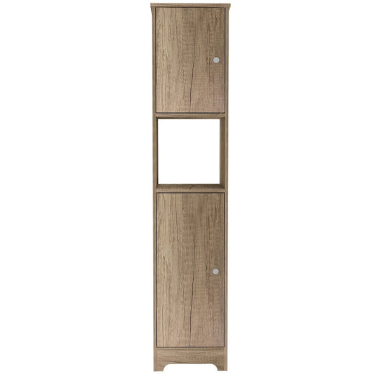 Ibis Linen Cabinet, Double Doors, Four Interior Shelves, Two Cabinets -Light Oak