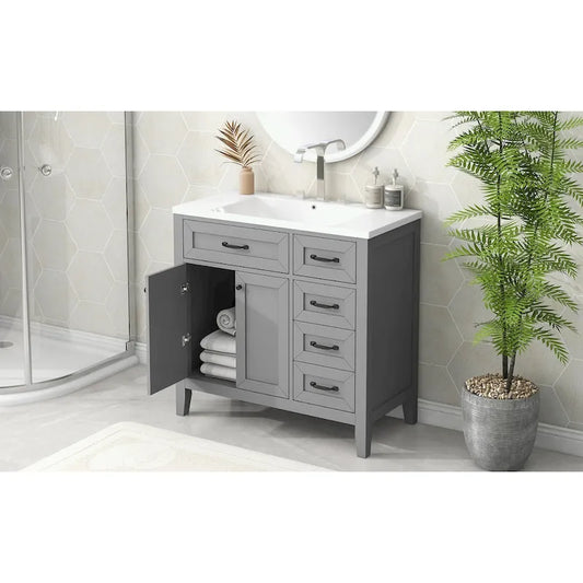 Bathroom Cabinet with Drawers and Sink Combo