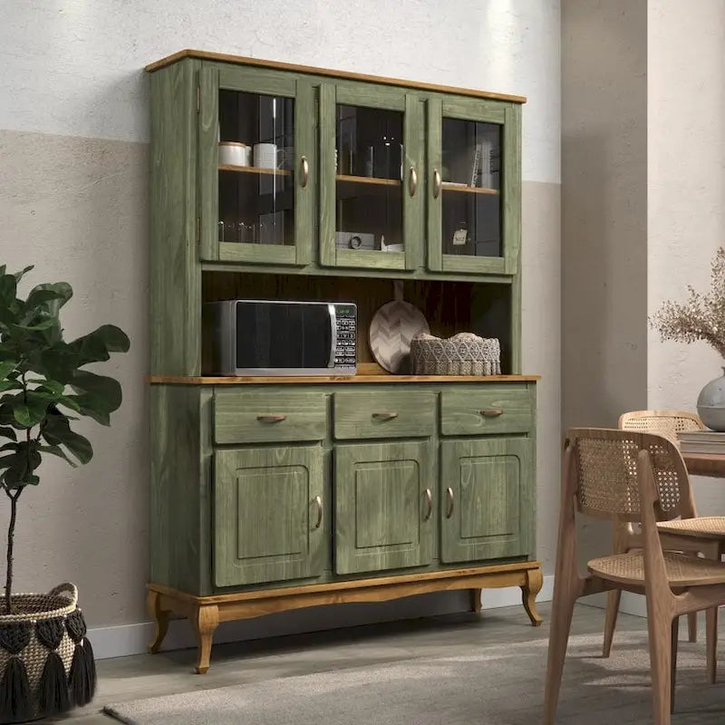 Wood Dining Hutch
