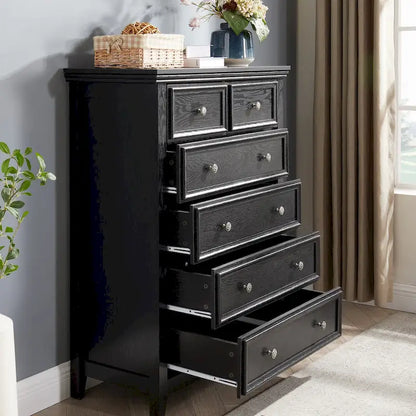 Modern 6 Drawers Dresser 6 Drawers Cabinet Chest of Drawers Closet Organizers - 31.50 * 15.75 * 44.29