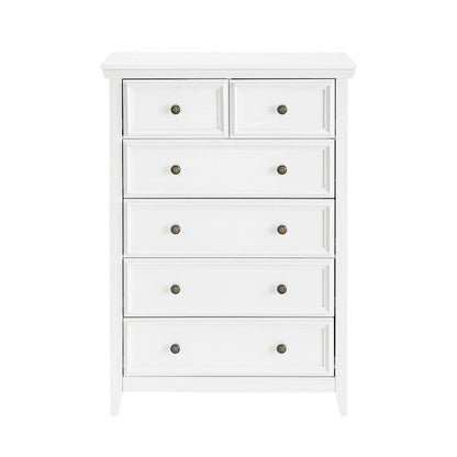 Modern 6 Drawers Dresser 6 Drawers Cabinet Chest of Drawers Closet Organizers - 31.50 * 15.75 * 44.29