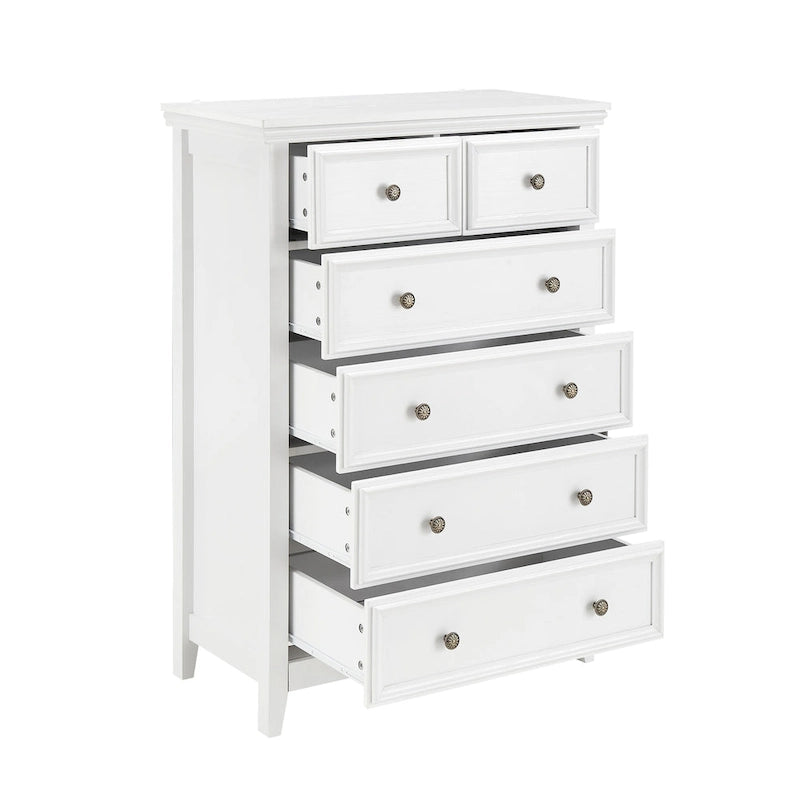 Modern 6 Drawers Dresser 6 Drawers Cabinet Chest of Drawers Closet Organizers - 31.50 * 15.75 * 44.29