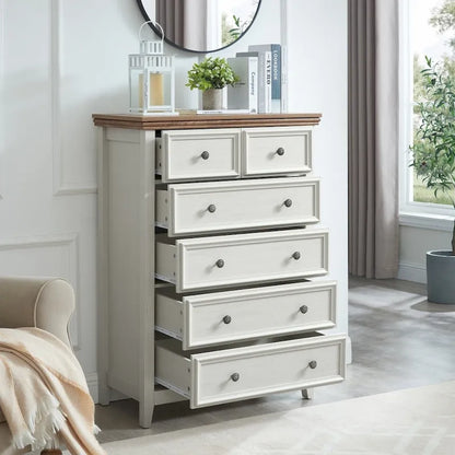 Modern 6 Drawers Dresser 6 Drawers Cabinet Chest of Drawers Closet Organizers - 31.50 * 15.75 * 44.29
