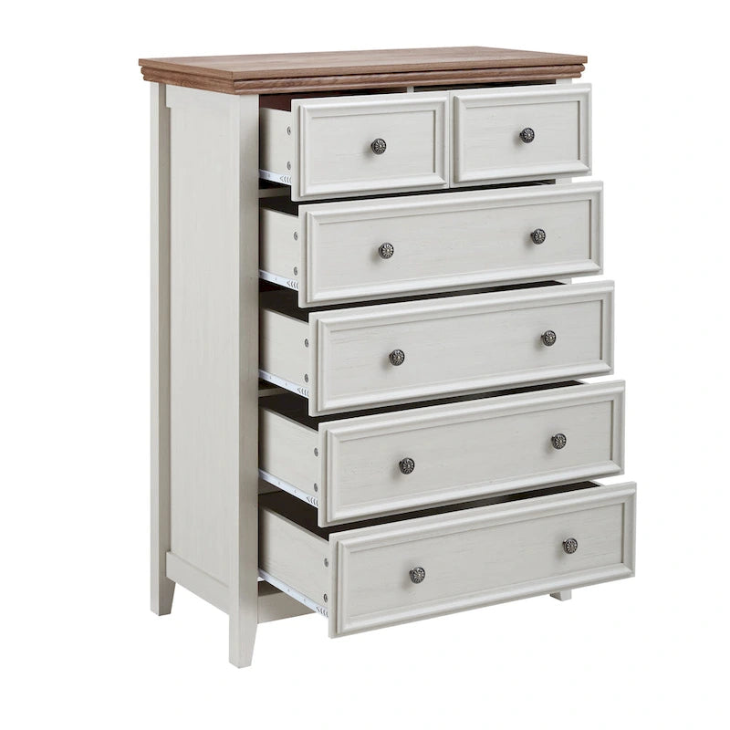 Modern 6 Drawers Dresser 6 Drawers Cabinet Chest of Drawers Closet Organizers - 31.50 * 15.75 * 44.29