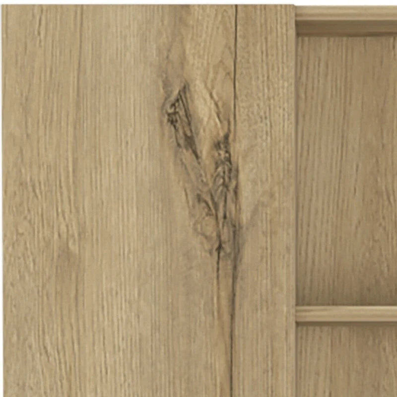 HomeRoots 62 Oak Wood Pantry Or Storage Closet - 20.1' X '62.2' X '8.5