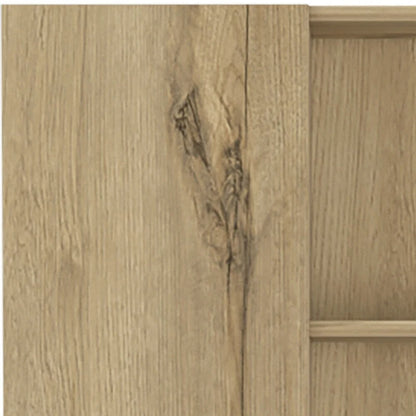 HomeRoots 62 Oak Wood Pantry Or Storage Closet - 20.1' X '62.2' X '8.5