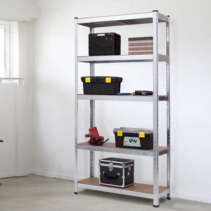 Costway 71 Heavy Duty Storage Shelf Steel Metal Garage Rack 5 Level - 35.5x 15.76x 71(L x W x H)