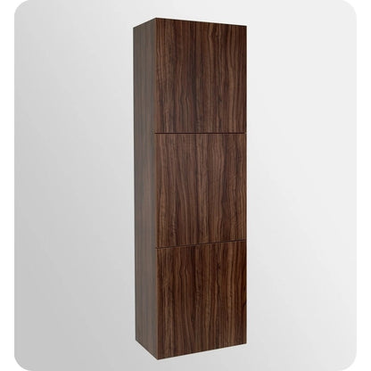 Fresca 59 Freestanding Bathroom Linen Cabinet with Three Storage
