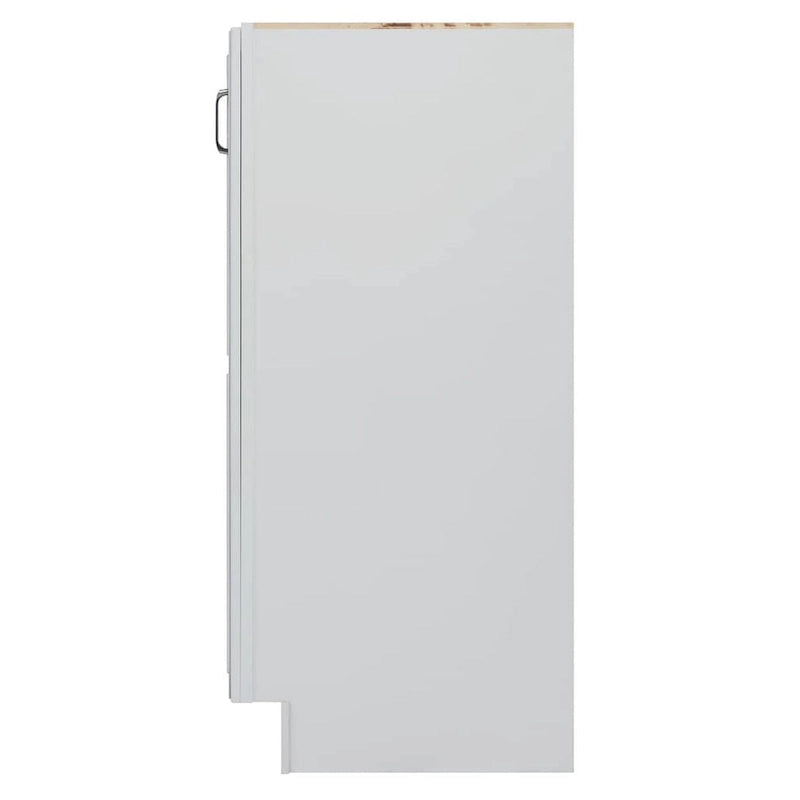 Sunny Wood Riley 48 Wood Floor Standing Bathroom Linen Tower Bottom