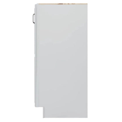 Sunny Wood Riley 48 Wood Floor Standing Bathroom Linen Tower Bottom