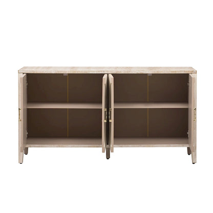 Sophisticated Fir Veneer Cabinet with Textured Finish