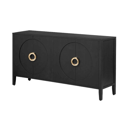 Sophisticated Fir Veneer Cabinet with Textured Finish