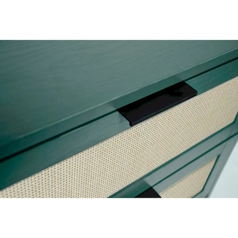 Rattan 3 Drawer Cabinet for bedroom living room