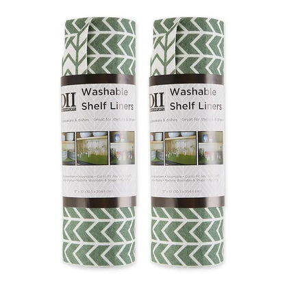 DII Grey Lattice Shelf Liner (Set of 2)