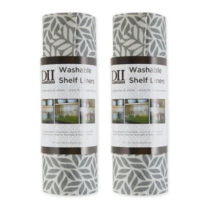 DII Grey Lattice Shelf Liner (Set of 2)
