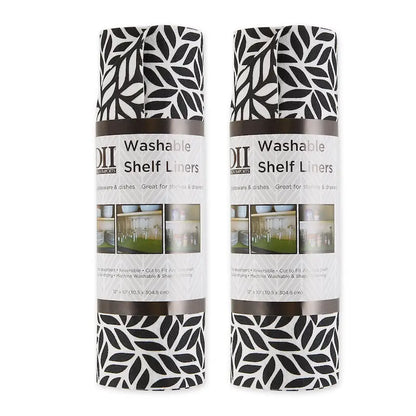 DII Grey Lattice Shelf Liner (Set of 2)