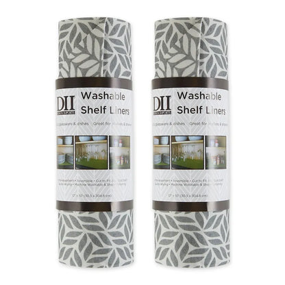 DII Grey Lattice Shelf Liner (Set of 2)