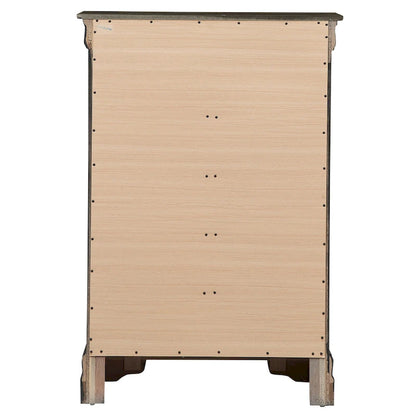 Louis Phillipe 5 Drawer Chest of Drawers (33 in L. X 18 in W. X 48 in H)