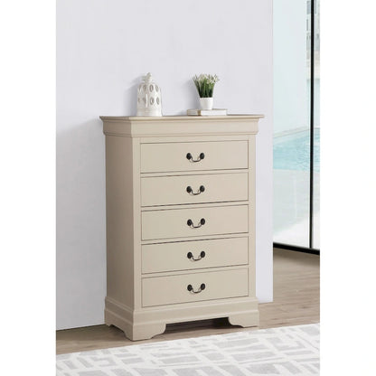 Louis Phillipe 5 Drawer Chest of Drawers (33 in L. X 18 in W. X 48 in H)