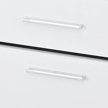 Tempered Glass Top Shoe Storage Cabinet with Drawer