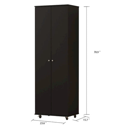 23.6 W 70.9High Shoe Cabinet, 8 Floors, Three Adjustable Boards