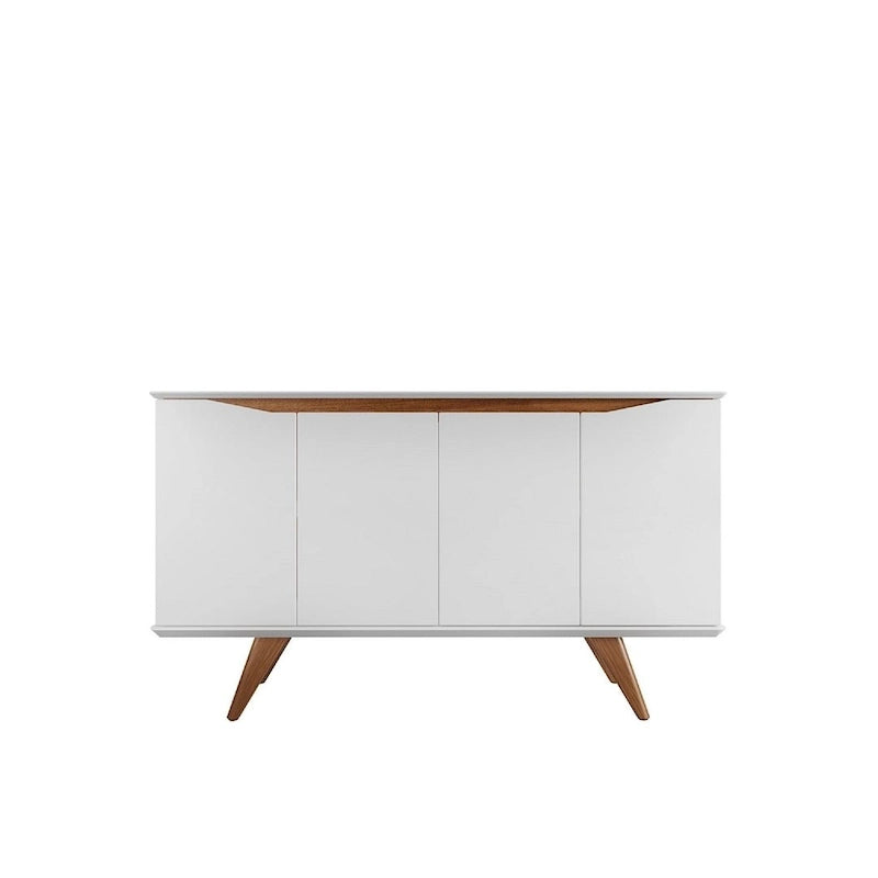 Manhattan Comfort Tudor 53.15 Sideboard with 4 Shelves