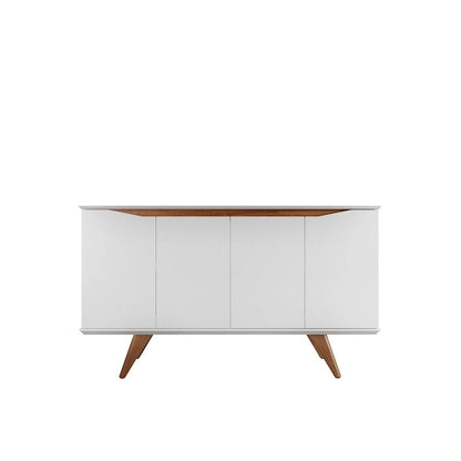 Manhattan Comfort Tudor 53.15 Sideboard with 4 Shelves