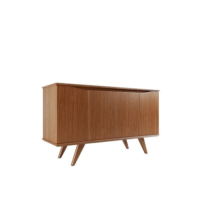 Manhattan Comfort Tudor 53.15 Sideboard with 4 Shelves
