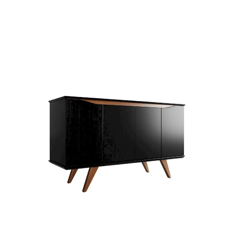 Manhattan Comfort Tudor 53.15 Sideboard with 4 Shelves