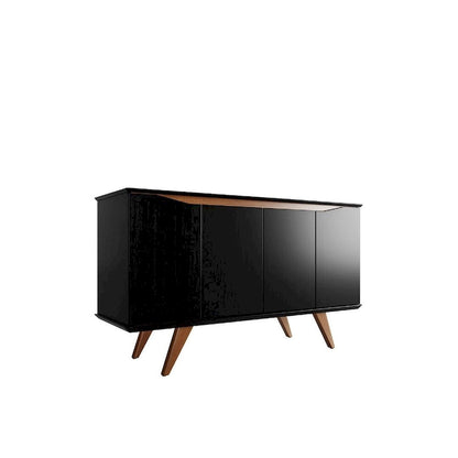 Manhattan Comfort Tudor 53.15 Sideboard with 4 Shelves