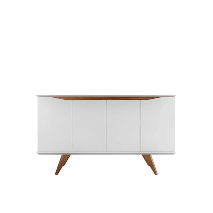 Manhattan Comfort Tudor 53.15 Sideboard with 4 Shelves