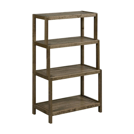 NewRidge Solid Wood Dunnsville 4-Tier Stepback Shelf, Bookcase