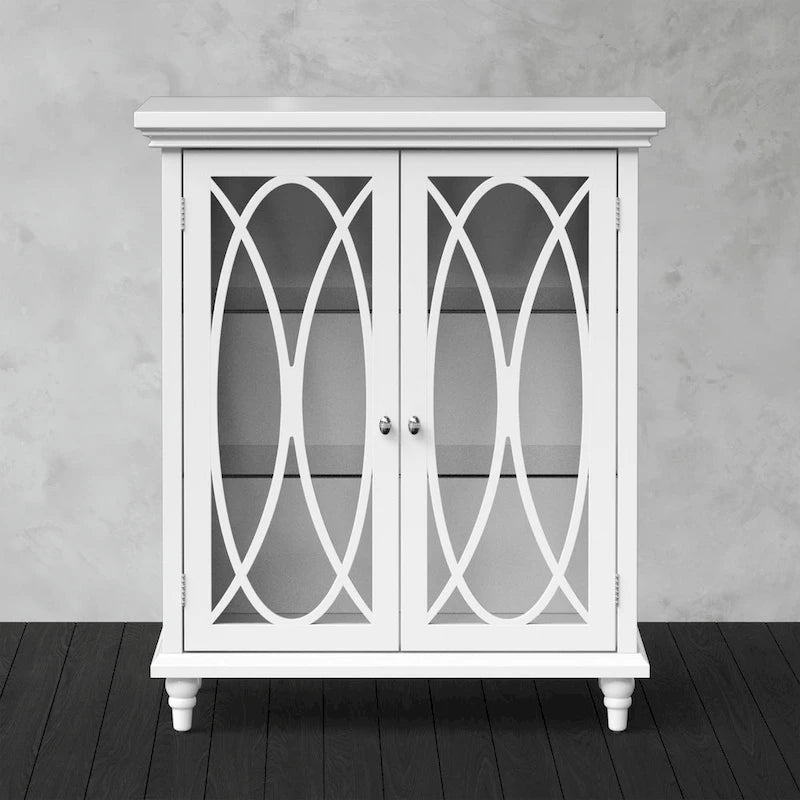 Teamson Home Florence 25.98 x 32.01 Floor Cabinet, White - 26L x 12.5W x 32H