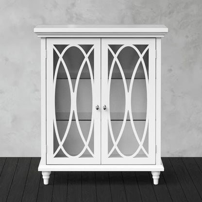 Teamson Home Florence 25.98 x 32.01 Floor Cabinet, White - 26L x 12.5W x 32H