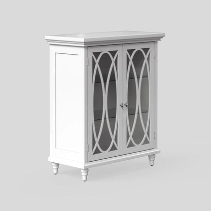 Teamson Home Florence 25.98 x 32.01 Floor Cabinet, White - 26L x 12.5W x 32H