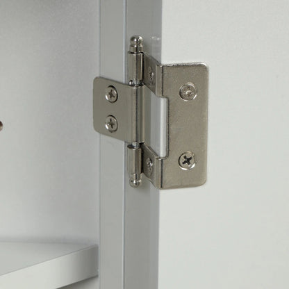 Grey Triangle Bathroom Storage Cabinet with Adjustable Shelves