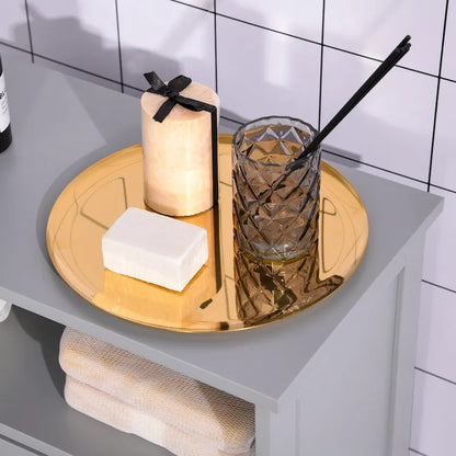 kleankin Modern Bathroom Storage Cabinet Free Standing Cupboard with Drawer and Adjustable Shelf - 11.75*23.5*42.75