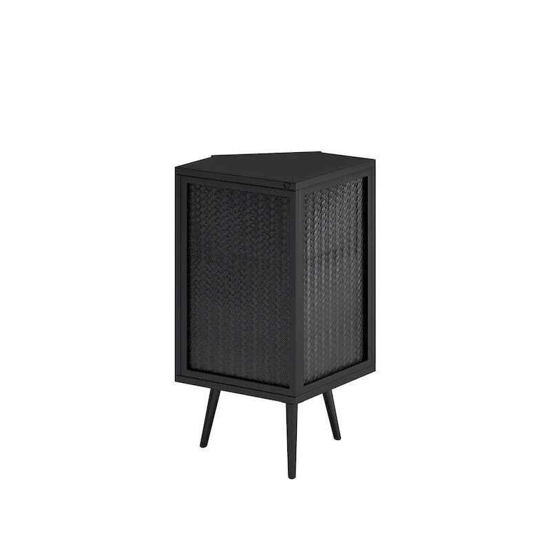22.25 Floor Coner Cabinet with Tempered Glass Door