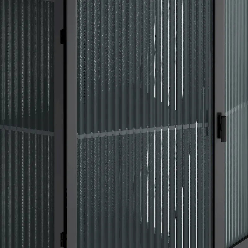 22.25 Floor Coner Cabinet with Tempered Glass Door