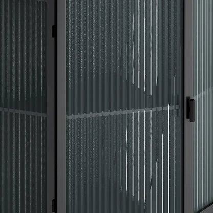 22.25 Floor Coner Cabinet with Tempered Glass Door