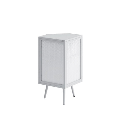 22.25 Floor Coner Cabinet with Tempered Glass Door