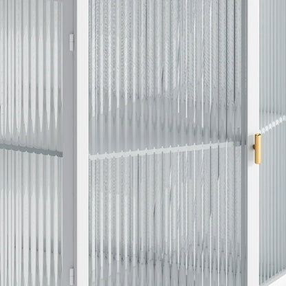 22.25 Floor Coner Cabinet with Tempered Glass Door