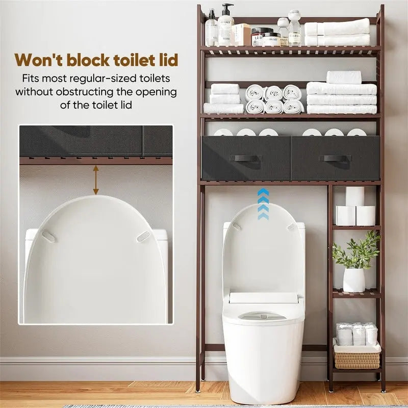 Over the Toilet Storage Cabinet - 11.81D x 32.68W x 67.72H