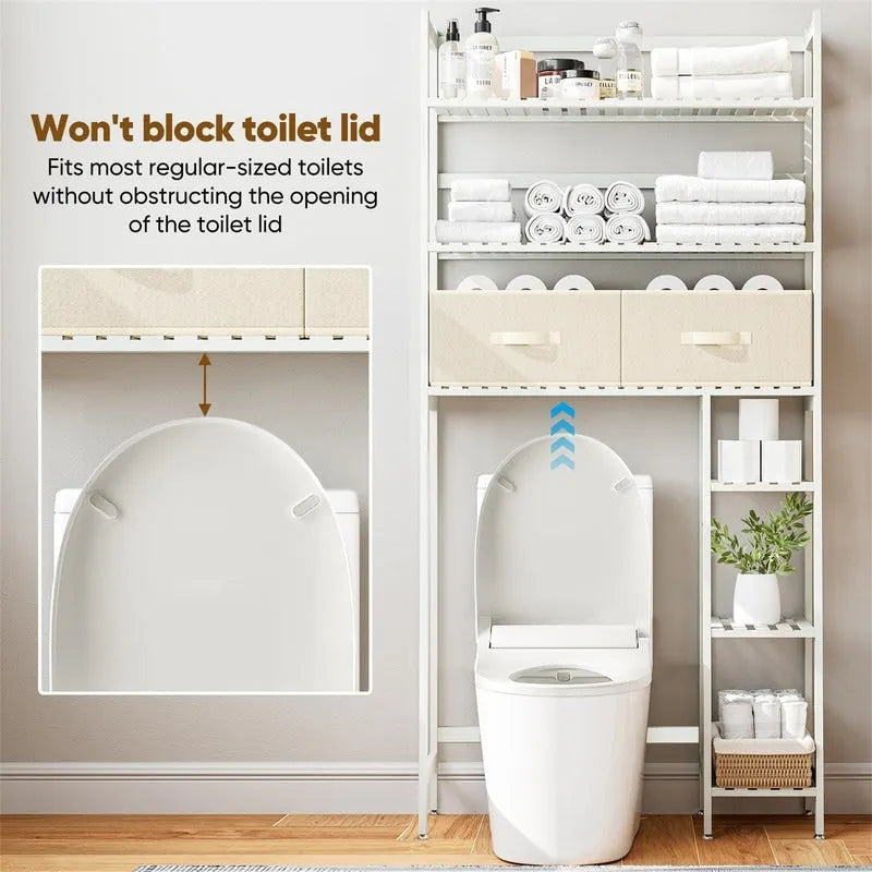 Over the Toilet Storage Cabinet - 11.81D x 32.68W x 67.72H