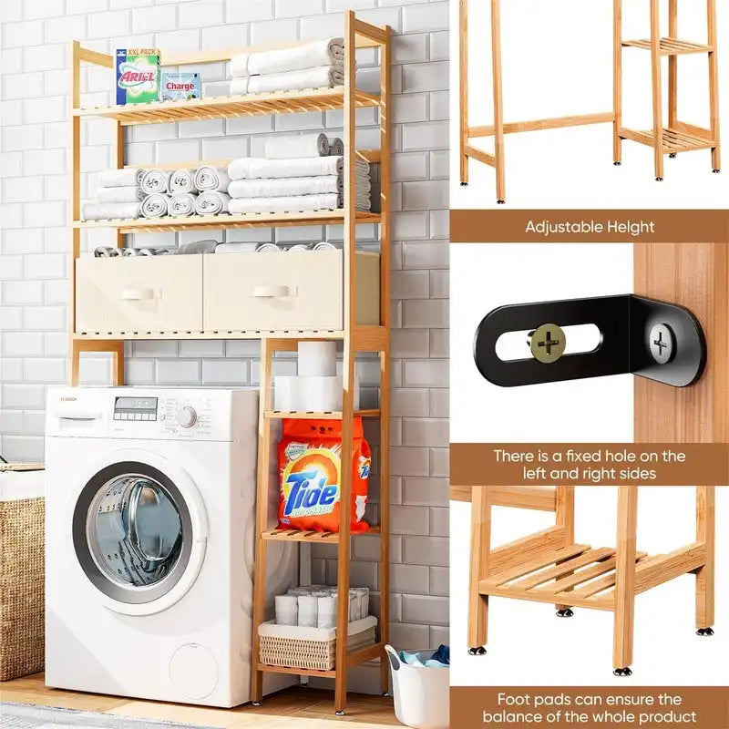 Over the Toilet Storage Cabinet - 11.81D x 32.68W x 67.72H