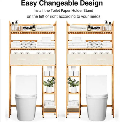 Over the Toilet Storage Cabinet - 11.81D x 32.68W x 67.72H