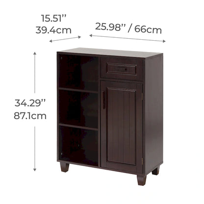 Teamson Home Catalina Mixed Storage Freestanding Floor Cabinet